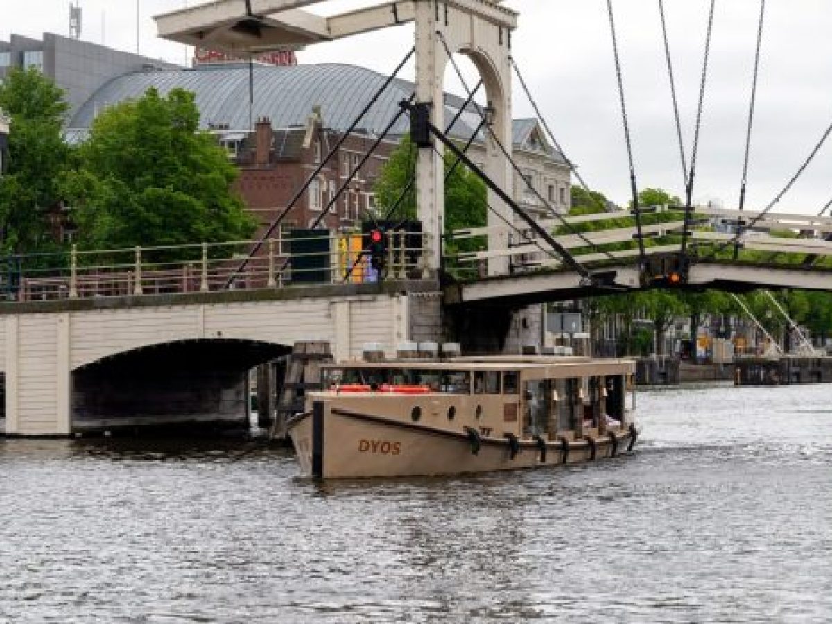 a small boat in a large body of water