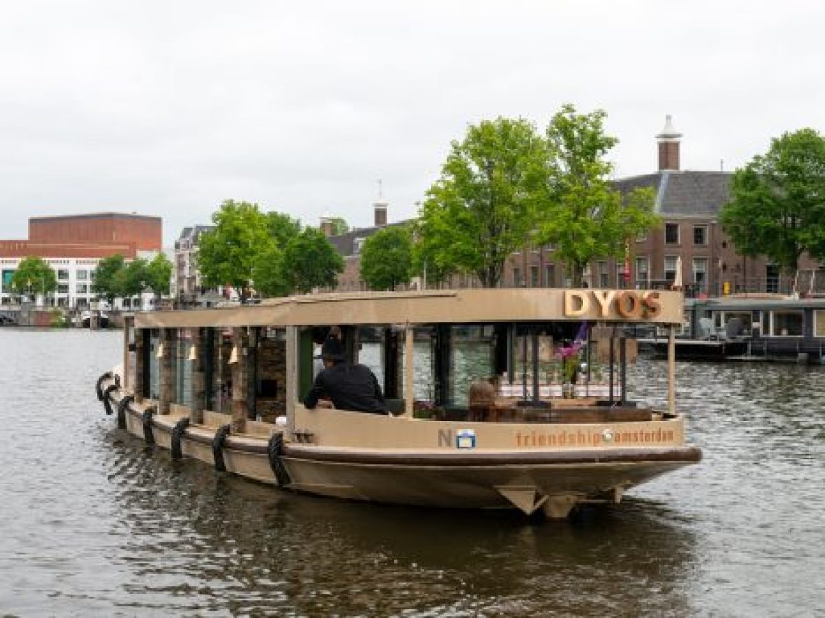 a small boat in a body of water