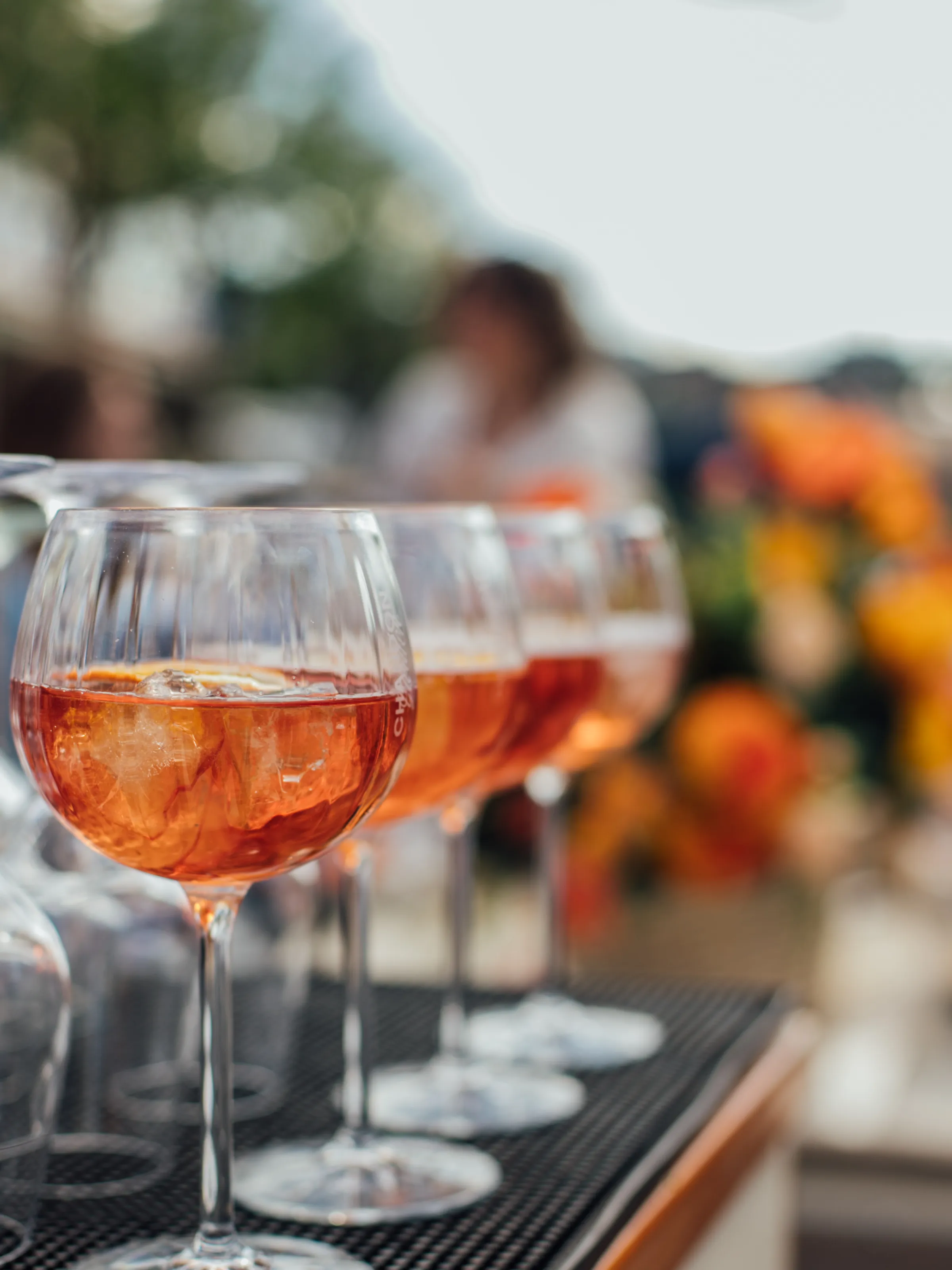a close up of a wine glass