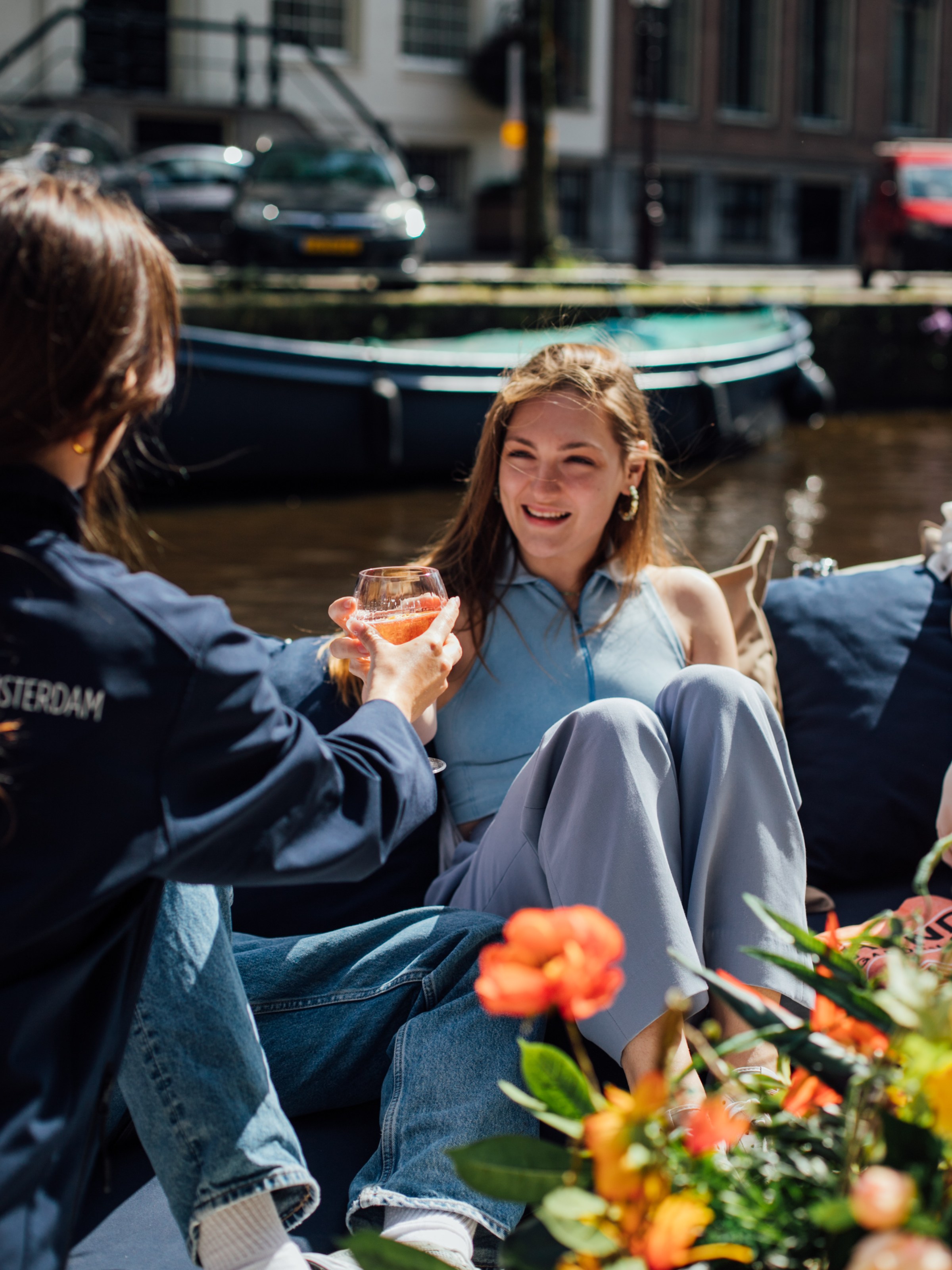 a little girl that is eating some food