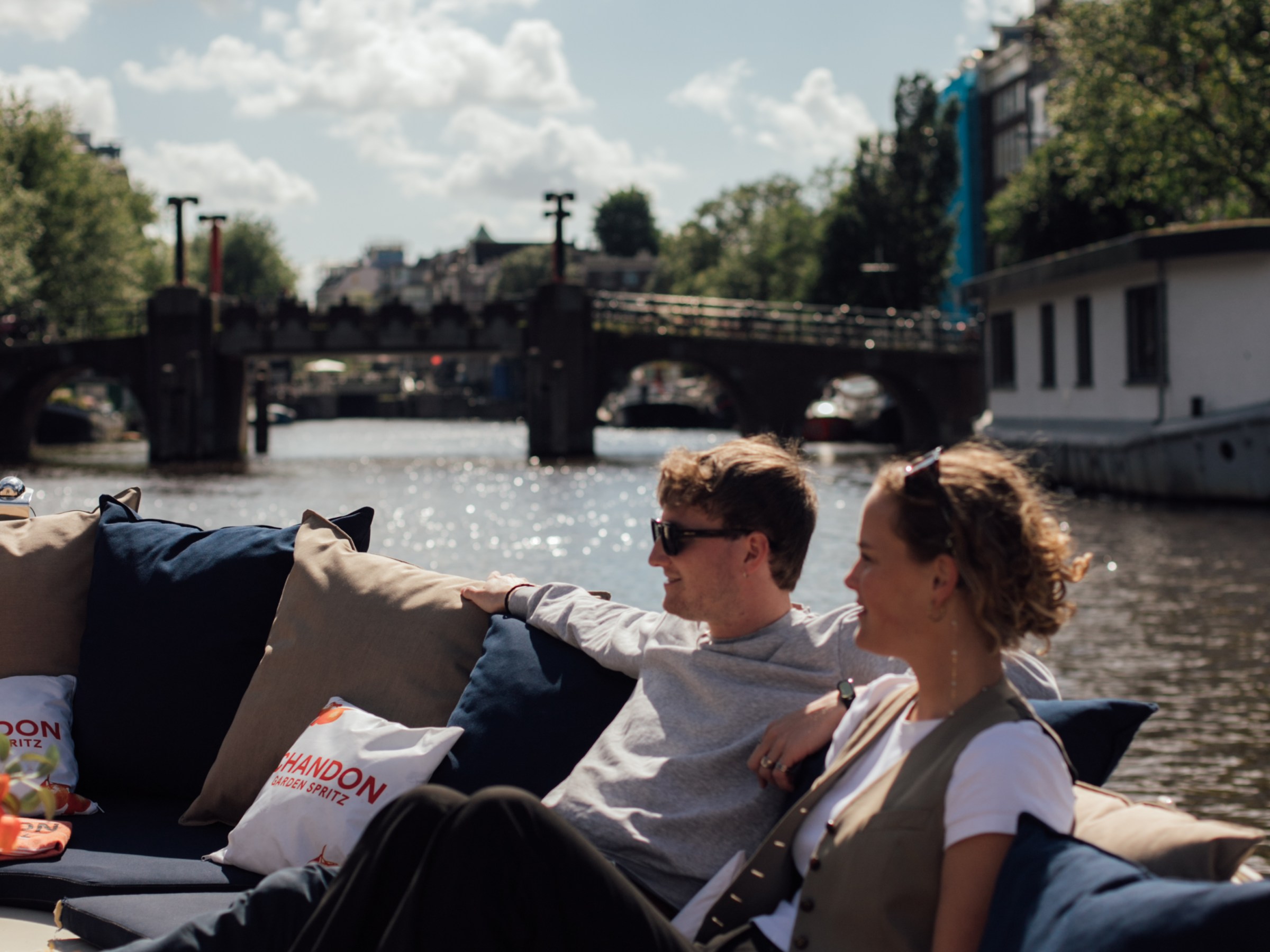 a group of people sitting at a table