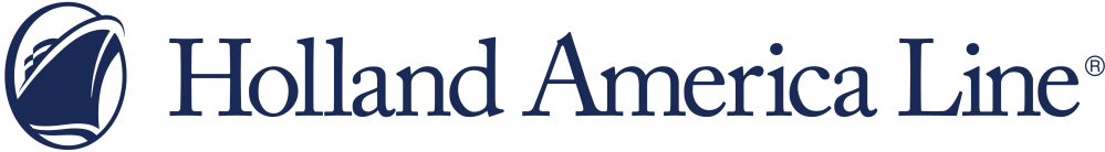 Holland America Line logo with ship icon and text.